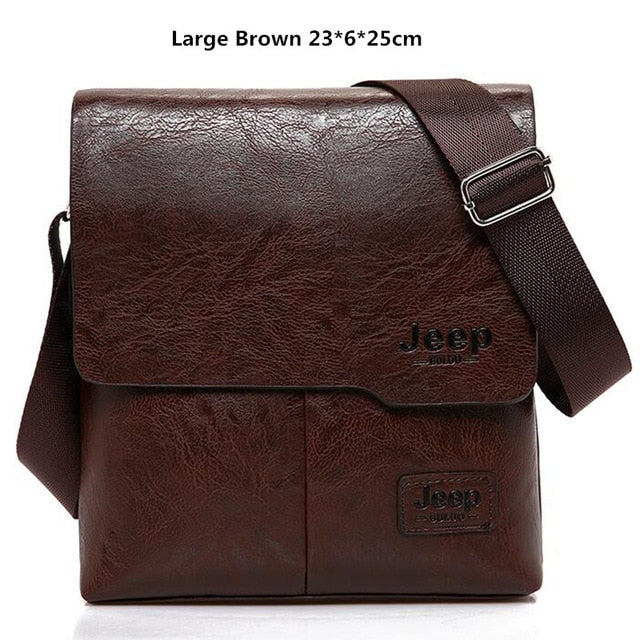 Men Leather Messenger Shoulder Bag Crossbody Bag Satchel Business Bag Man  Purse
